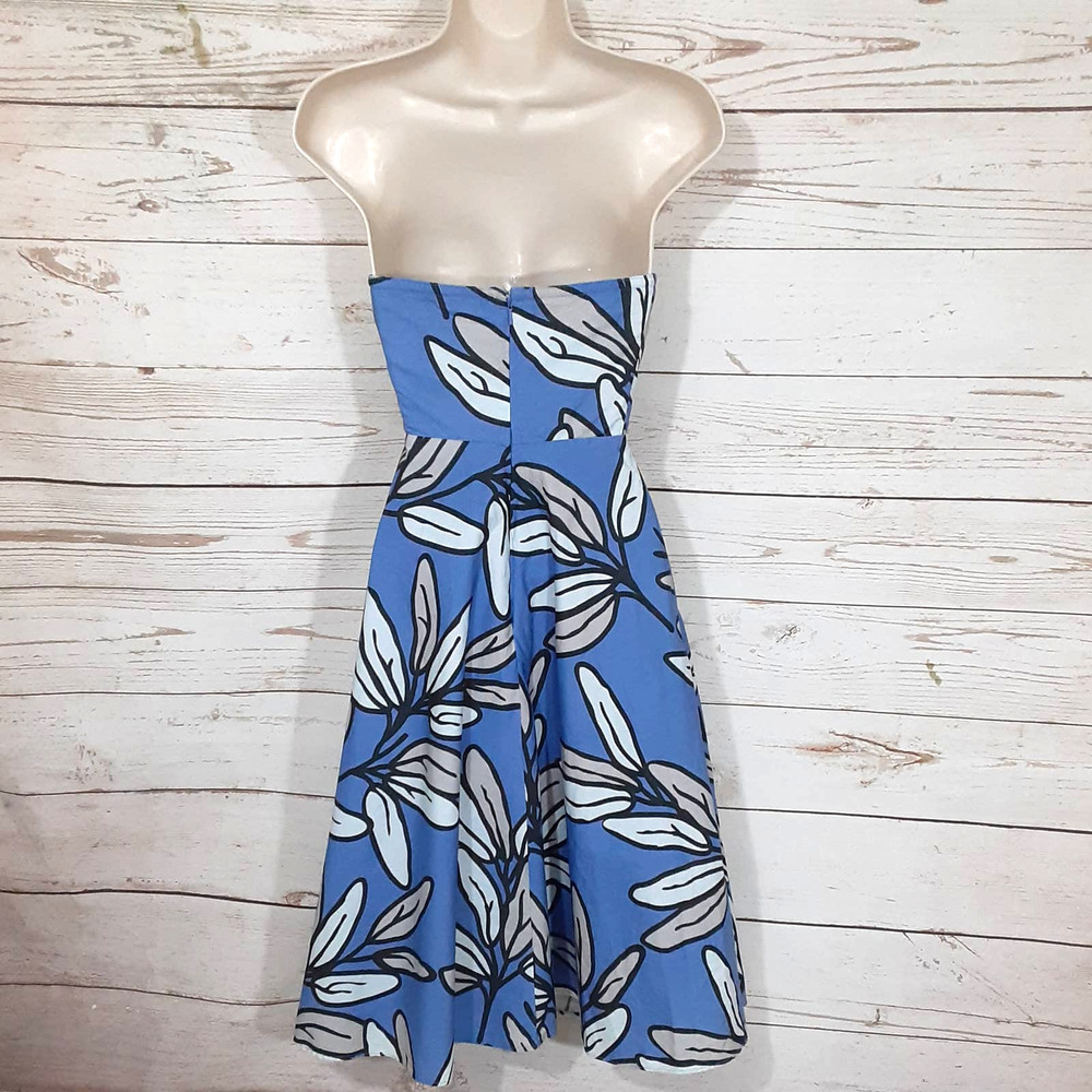 Bitten by SJP Blue Floral Strapless Dress - Picture 5 of 6